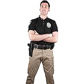 First Class Black Poly Cotton Security Polo Shirts
