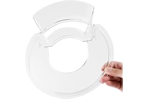LAWENME Pouring Shield for KitchenAid-Secure Pouring Shield with Removable Pour Spout for KitchenAid 4.5-5 Quart Tilt-Head Stand Mixers, Splatter Guard Fits for Stainless Steel, Glass, Ceramic Bowls