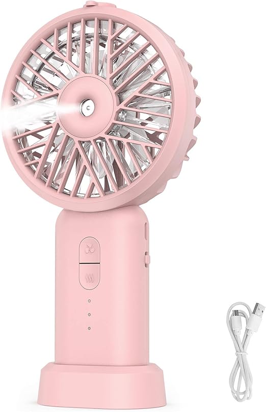 portable fan with water spray