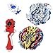 Bey Burst Blade battling XENO XCALIBUR .M.I and Lost Longinus N.Sp with Launcher Stater set metal fusion Battle Top