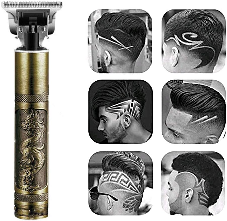 YOUKUKE Electric Hair Clippers, Rechargeable Cordless Close Cutting T-blade Trimmer Outliner Clippers for Men 0mm Baldheaded Hair Clippers Zero Gapped Detail Beard Shaver Barbershop
