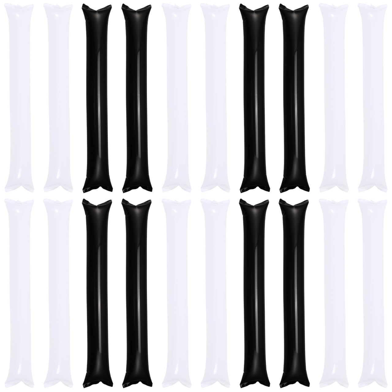 Tomaibaby Inflatable Bam Bam Cheering Sticks 24Pcs - Noise Maker Party Supplies for Sports Events Basketball Football Rally