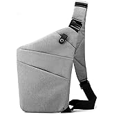 Anti Theft Travel Bag, One Shoulder Large Capacity Cross-body Bag Chest Fashion Lightweight Sling Bags for Travel Sports