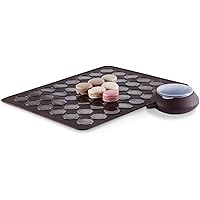 Macaron Kit - French Designed Macaron Kit - Orginal Design 48 Macaron Baking Sheet with Batter Dispenser