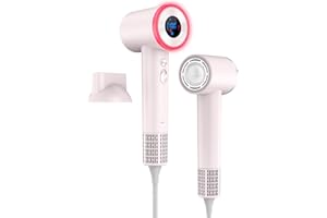 OSOU Hair Dryer, High Speed Fast Drying Hair Dryers, Negative Ionic Portable Blow Dryer with 110000 RPM Brushless Motor, Lightweight Low Noise Thermo-Control Hairdryer with Nozzle for Home, Travel