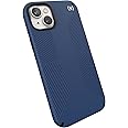 Speck iPhone 14 Plus Case - Drop Protection, Scratch Resistant, Dual Layer Slim Phone Case for 6.7 Inch iPhones 14 Plus - Built for MagSafe - Presidio2 Grip - Coastal Blue/Black/White