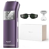 SALLOOT IPL Laser Hair Removal for Women and Men, Dual Lights, 53°F Sapphire Ice-Cooling Painless for Sensitive Skin, 4-Pulse Mode for Ingrown Hair, Bikini, Face, Body Permanent Hair Removal Device