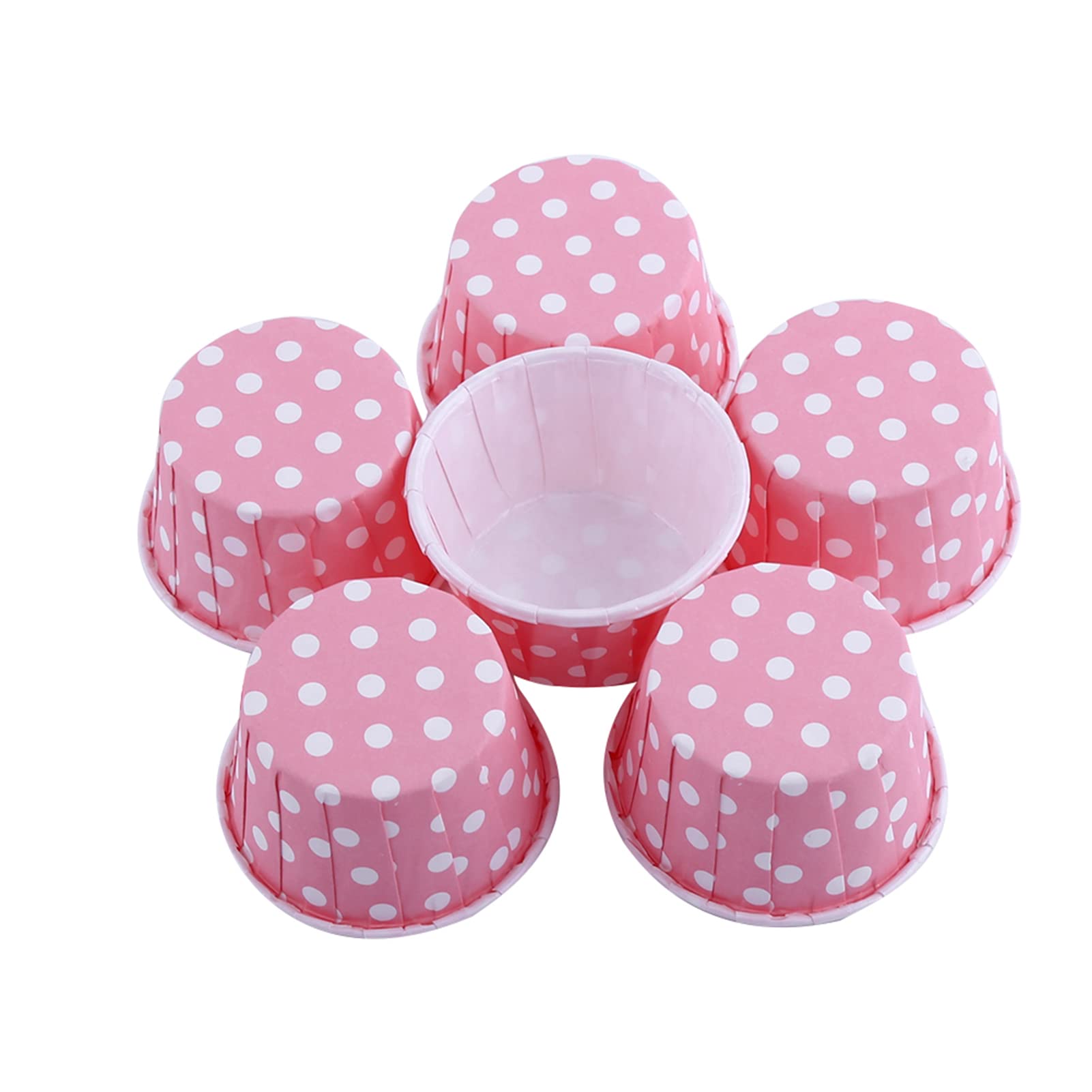 Alvinlite Cupcake Baking Cups - 100pcs Disposable Cupcake Liners Muffin Cases 8 Colors - Party Wedding Xmas Birthday Baby Shower use (Pink)