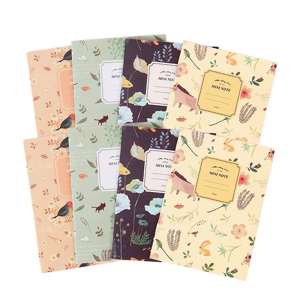 NectaRoy Mini Notebook Notepad Writing, Lined Paper Study Planner Notebook for Men Women Students, Pack of 10, Size 85mm x 120mm