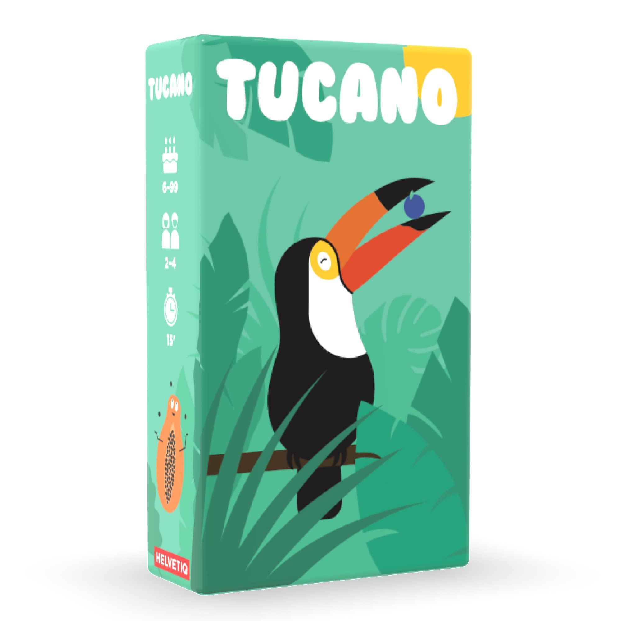 Helvetiq | Tucano | Card Game | Ages 6+ | 2-4 Players | 15 Minutes Playing Time