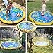 Conthfut Toddler Sprinklers Splash Water Play mat, 39in-Diameter Splash pad Outdoor Sprinkle Mat Summer Fun Water Toys Toddler Boys Girls