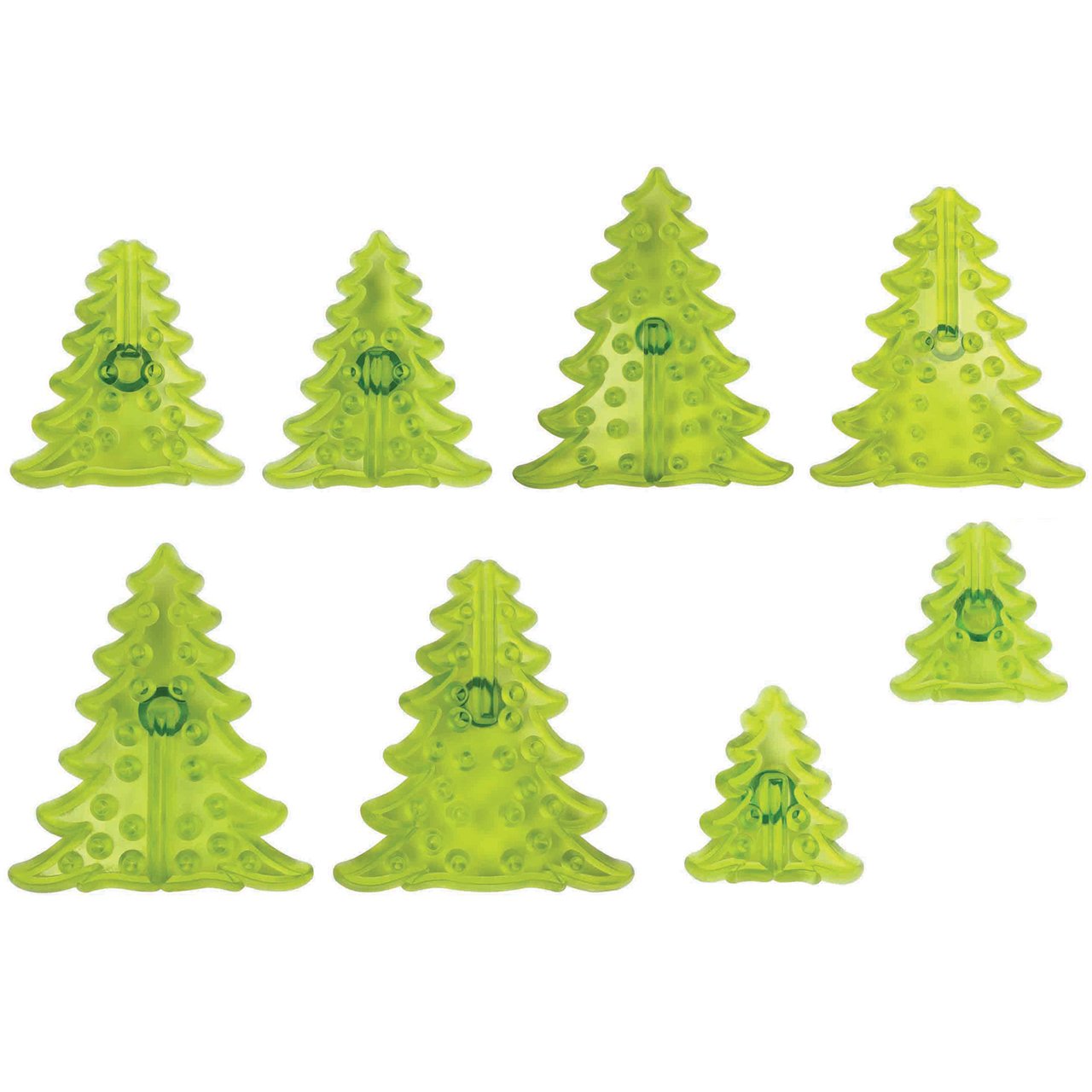 JEM 3D Christmas Tree Cutters, Set of 8, White