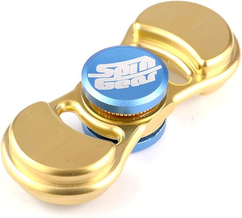 Amazon スピンギア トルクバー ハンドスピナー 2枚羽型 Fs05 真鍮製 ブルー ハンドスピナー おもちゃ