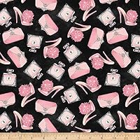 David Textiles Fifth Avenue Black Fabric Fabric by the Yard