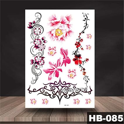 Tzxdbh 5 Pcs Fleur Géométrique Rose Oeil Feuilles étanche