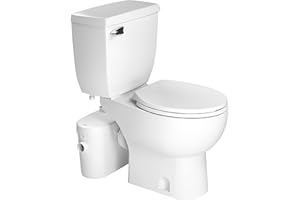 SANIFLO Saniaccess 2 + Toilet Bowl Round + Toilet Tank Bundle - Residential - White