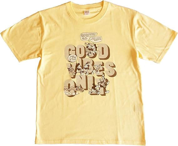 Amazon メンズ ディズニー プリント Tシャツ M L ミッキー フレンズ 1273 06 Tシャツ カットソー 通販