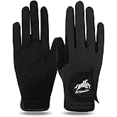 FINGER TEN Horse Riding Gloves Equestrian Women Kids for Girls Boys Mesh Breathable Lightweight Color Pack, Comfortable Grip for Summer