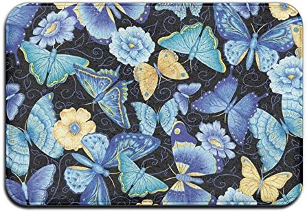 Blue Butterfly Doormats 13x20"