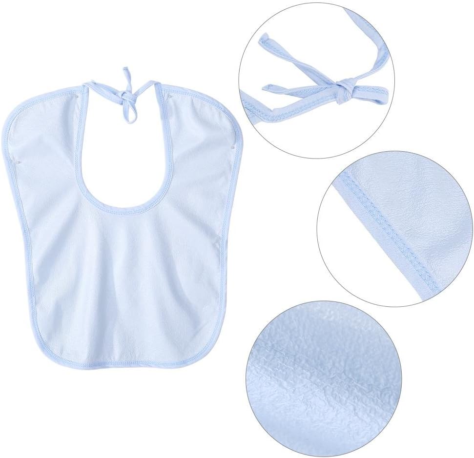 Adult Bibs Clothing Protector 12 x 16Inch Waterproof Mealtime Bib Elder