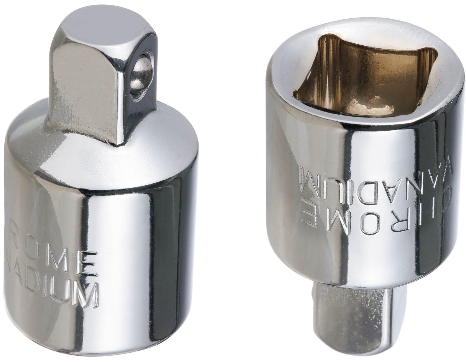 YoiYee Chrome Vanadium Steel Socket Adapter and Reducer Set, 1/2" Female to 3/8" Male Drive, Pack of 2