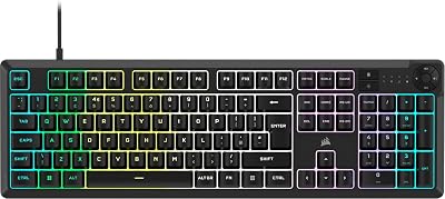 Corsair K55 CORE RGB Membrane Keyboard UK QWERTY PC Mac Black