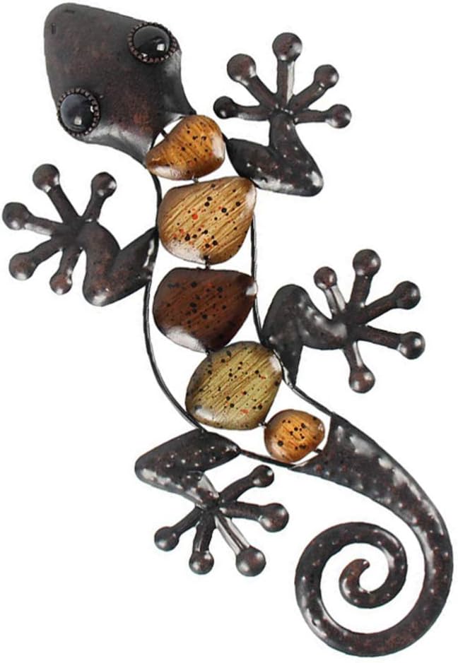 Accesorios decorativos Marrón GARNECK Lagarto Decoración de La Pared