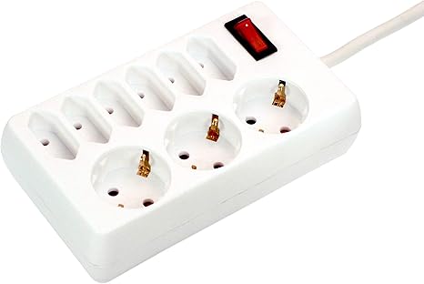 As Schwabe Steckdosenleiste 9 Fach Mit Schalter Mehrfachstecker Mit 1 4 M Leitung 230 V 16 A Mehrfachsteckdose Mit Erhohtem Beruhrungsschutz Fur Den Innenbereich Ip20 Weiss I 39011 Amazon De Baumarkt