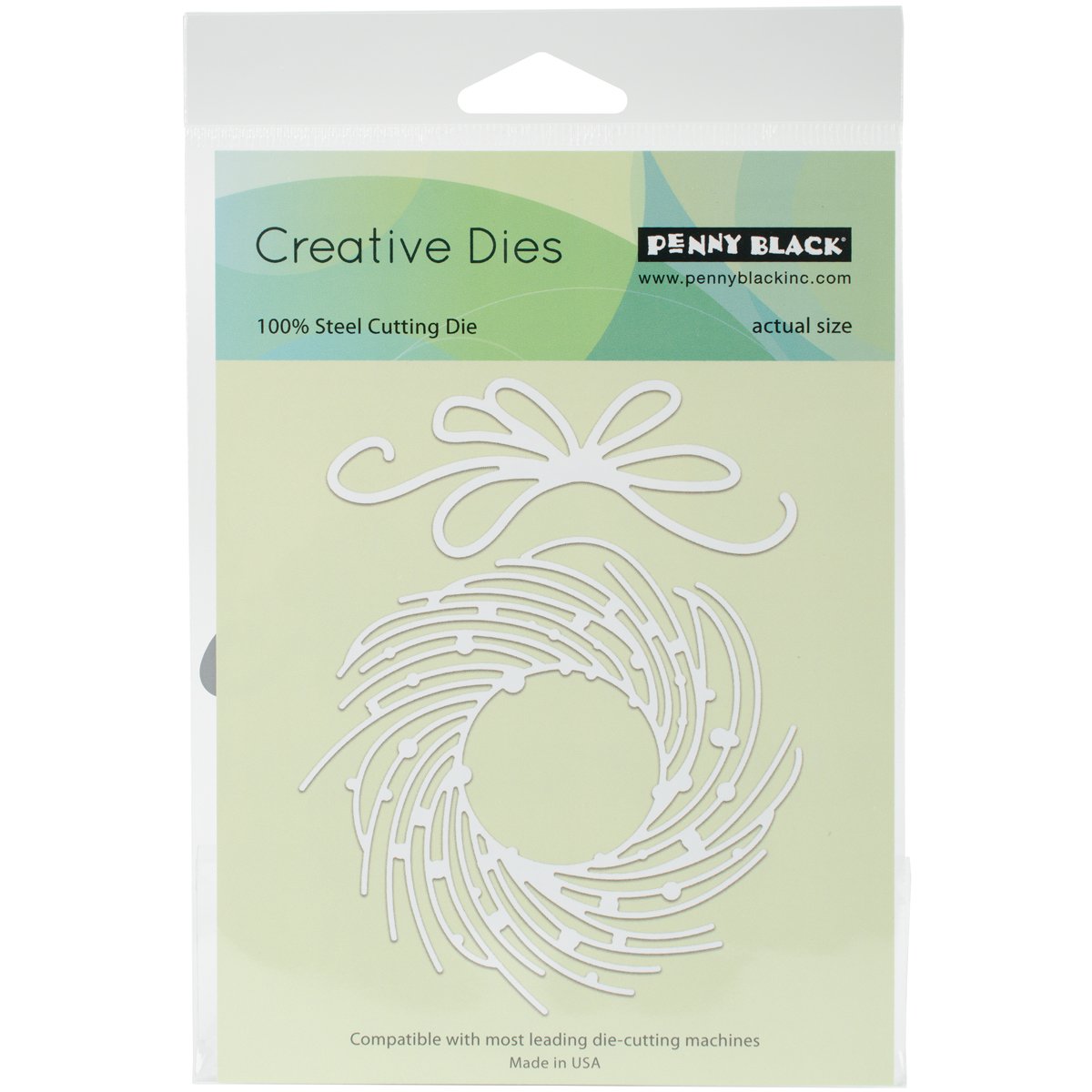 Penny Black Penny Black Creative Dies Whirl Wreath, Acrylic, Multicolour