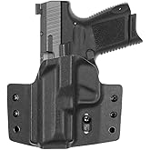 Tulster OWB Contour Kydex Holster in Left Hand fits: Canik TP9 Elite SC | Optic Compatible Outside The Waistband Concealed Carry