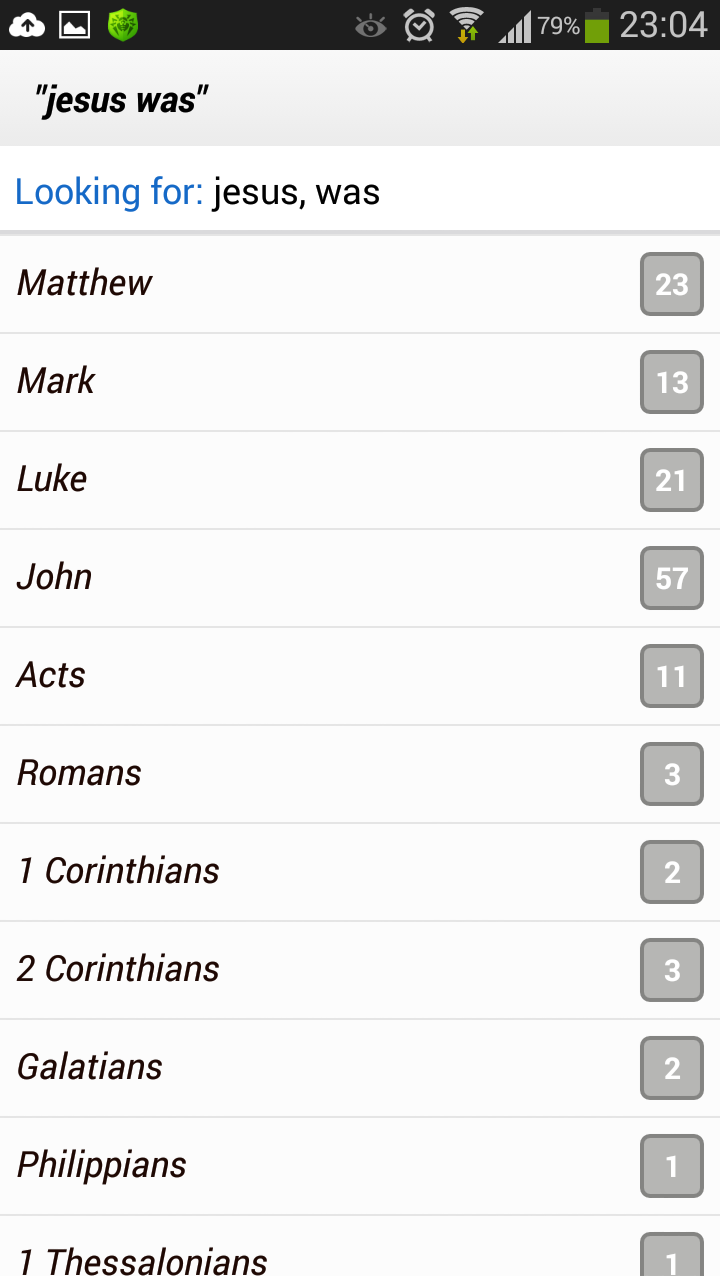 Bible Concordance & Strongs