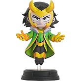 Diamond Select Toys Marvel Animated Series: Loki Statue, Multi | Marvel Collectible Animated 4 Inch Statue Figure - Loki