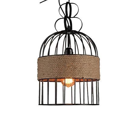 Dxzm Lustre Cage à Oiseaux Pays De Style Industriel Loft