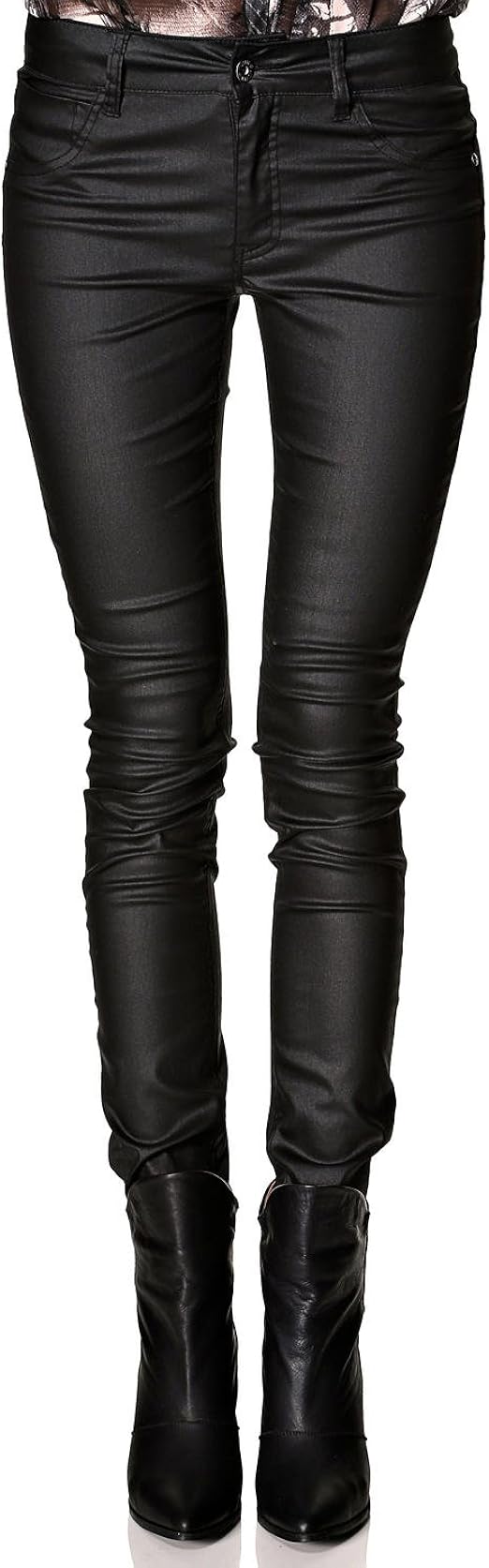 Nümph Women’s Coated Jeans W32 Black Clothing