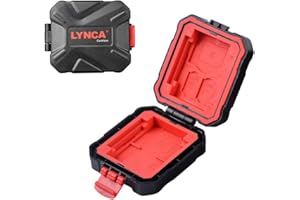 LYNCA Water-Resistant Small Memory Card Case, Professional Waterproof and Dust-Proof Storage Holder 2 CF/ 3 SD/ 2 XQD/ 2 MSD 