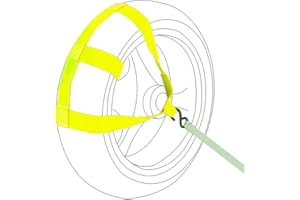 MOTO4U Universal Motorcycle Rear Wheel Tie down Strap (Fluorescent green)