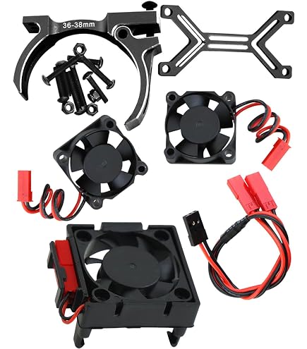 thumbnail image 2 of Powerhobby ESC & Motor Cooling Fan Combo (Blue) For Traxxas Rustler VXL 2 of 3