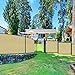 Windscreen4less Privacy Fence Screen Heavy Duty Windscreen Fencing Mesh Fabric Shade Net Cover with Brass Grommtes for Outdoor Wall Garden Yard Pool Deck, 6'x50' Beige