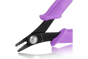 SPEEDWOX Bead Crimping Pliers Jewelry Crimper Plier for Beading Micro Tube Beads Crimper Mini Crimping Pliers Bent 3 Holes Mu