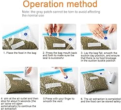 Mantianstar Sous Vide Bags-30pcs Reusable Vacuum