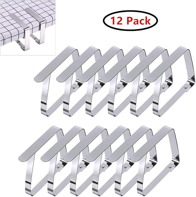 Outdoor Tablecloth Clips Large Table Cover Clamps for 2 Inch Thick