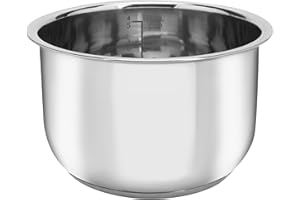 Linkidea Rice Cooker Inner Pot Replacement, 304 Stainless Steel Pressure Cooker Pot, Multi-Cooker Replacement Inner Bowl Comp