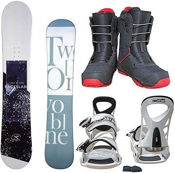 Amazon Two B One メンズ スノーボード3点セット ホワイト154 Bi17ホワイト Bo18ブラック285 Two B One ボード ボードセット
