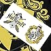 Popfunk Harry Potter Hufflepuff Logo Hogwarts T Shirt & Stickers (Medium) Black