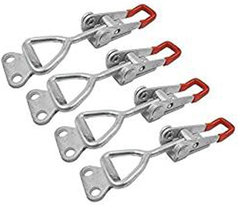 Haobase 4001 100Kg 220Lbs Holding Capacity Latch Door Button Toggle Clamp 4pcs