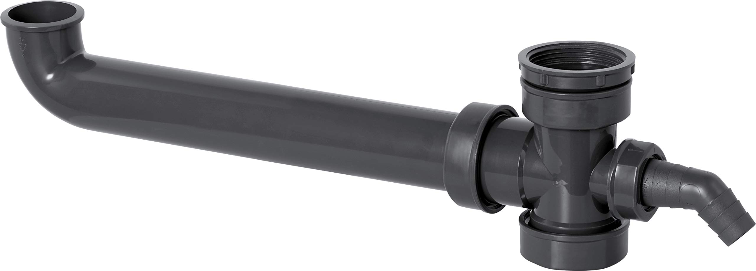 Cornat Sink Drain Connection 1 1/2 inch (406) / Plumbing Installation/Recycled/Environmental Protection / T353904R, Gray, Klein