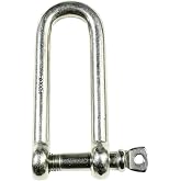MarineNow 316 Stainless Steel Long D-Shackle &ndash; Heavy-Duty Marine Grade Shackle with Screw Pin, Anti-Corrosion &amp; Rust-Resistant for Boat, Anchor Chain, Rigging, Towing (Choose Size &amp; Pack Quantity)