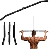 Fitarc 40-Inch Lat Pulldown Bar, Non-Slip Cable Machine Attachment | 2-in-1 Design for Pulldowns, Rows, Curls and Strength Training