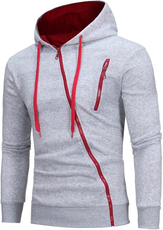Herren Pullover Mit Reißverschluss - Casual Hoodie Langarm