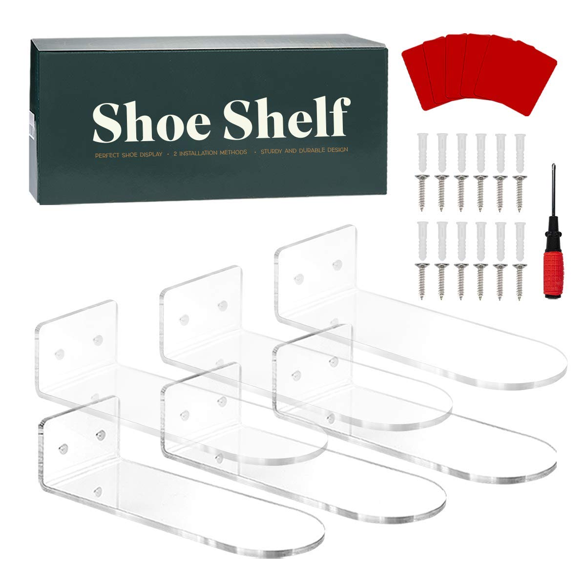Buy Floating Shoe Shelves for Wall 6 Shoe Shelf for Wall for
